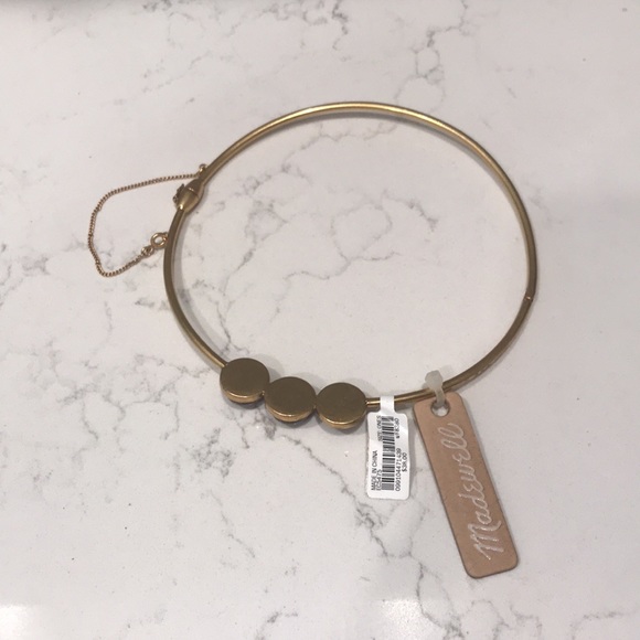 Madewell gold choker with burgundy red stones - Picture 6 of 6